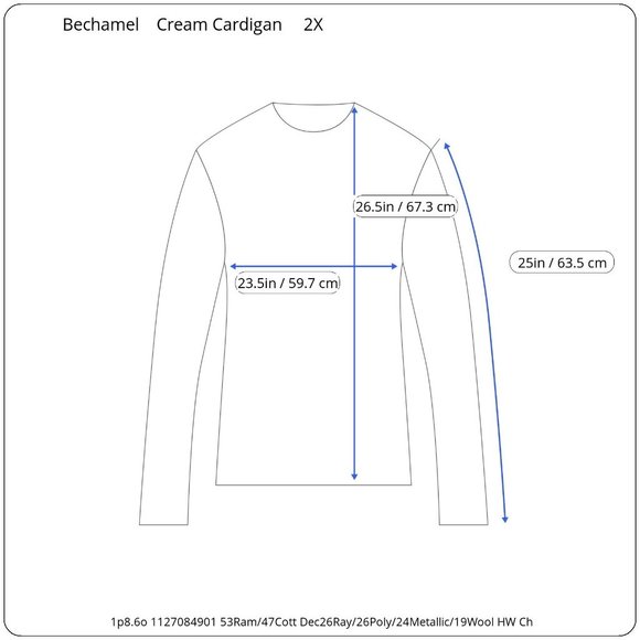 Vintage Bechamel Plus Size Cardigan Sweater Womens 2X Angels Bells Christmas - Picture 11 of 11